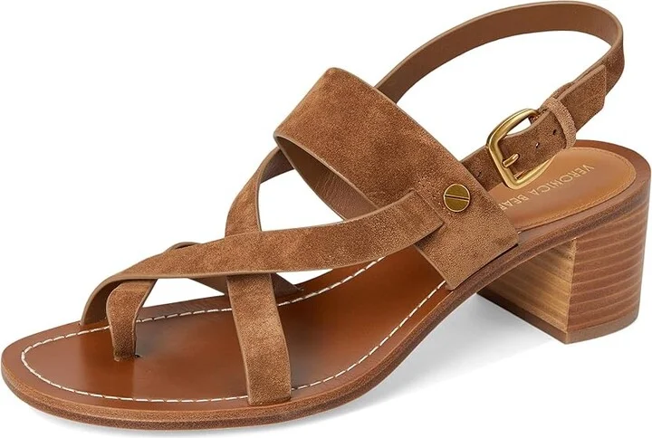 Veronica Beard Elodie Women's Wedge Shoes Hazelwood Brown Suede : 11 M - Image 5