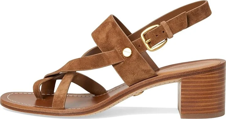 Veronica Beard Elodie Women's Wedge Shoes Hazelwood Brown Suede : 11 M - Image 6