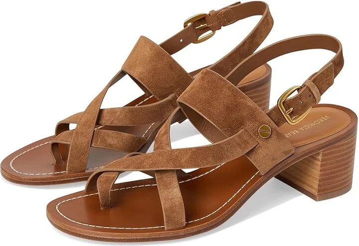 Veronica Beard Elodie Women's Wedge Shoes Hazelwood Brown Suede : 11 M
