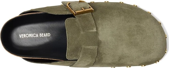 Veronica Beard Fern Women's Shoes Stone Army Green : 7 M, Suede - Image 2