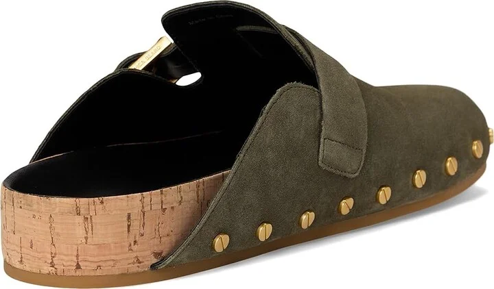 Veronica Beard Fern Women's Shoes Stone Army Green : 7 M, Suede - Image 4