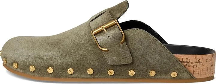 Veronica Beard Fern Women's Shoes Stone Army Green : 7 M, Suede - Image 6