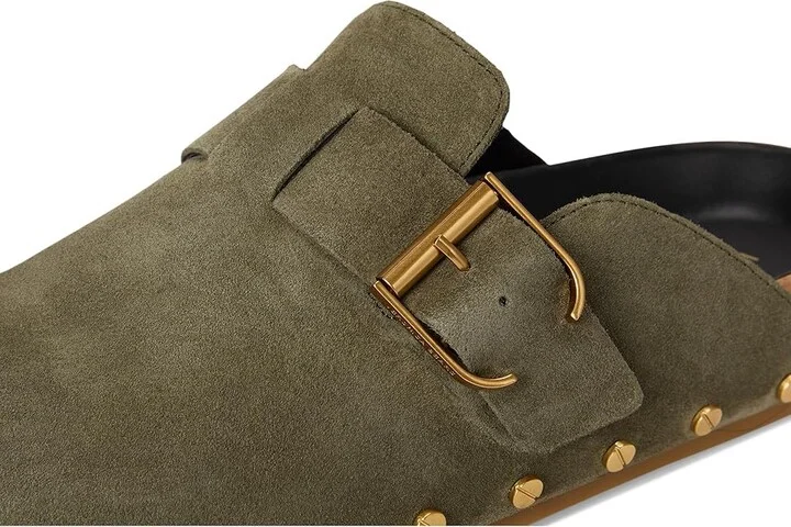 Veronica Beard Fern Women's Shoes Stone Army Green : 7 M, Suede - Image 7