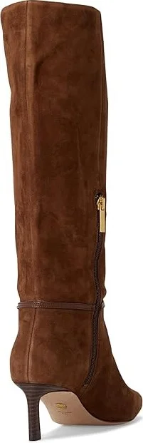 Veronica Beard Kenzie High Shaft Boots Women's Boots Cedar Brown Suede : 8.5 M, Leather/Rubber/Suede - Image 4