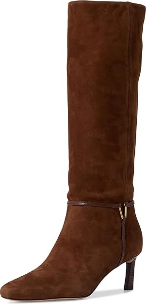 Veronica Beard Kenzie High Shaft Boots Women's Boots Cedar Brown Suede : 8.5 M, Leather/Rubber/Suede - Image 5