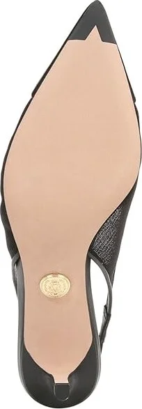 Veronica Beard Liliana Mesh-70 Slingbacks High Women's Heels Black Mesh/Black Leather : 8 M - Image 3