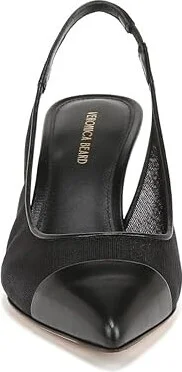 Veronica Beard Liliana Mesh-70 Slingbacks High Women's Heels Black Mesh/Black Leather : 8 M - Image 5