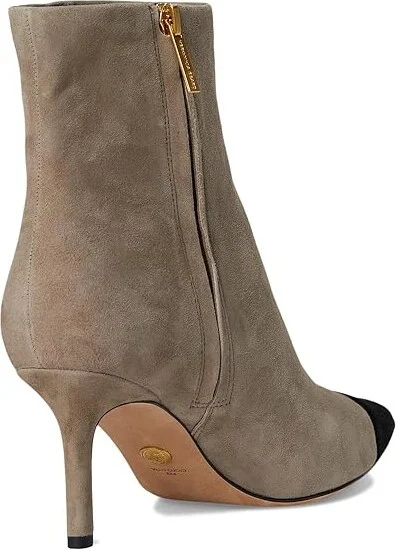 Veronica Beard Lisa Cap Toe Women's Boots Taupe Grey Suede : 8 M, Leather/Rubber/Suede - Image 4
