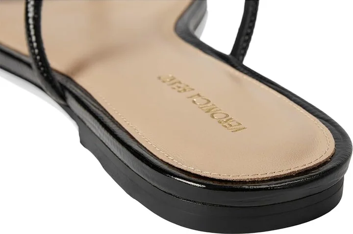 Veronica Beard Marbella Women's Wedge Shoes Black Leather : 7.5 M - Image 7