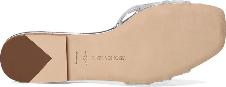 Veronica Beard Maris Jelly Women's Wedge Shoes Clear/Silver Jelly : 5.5 M, Leather - Image 3