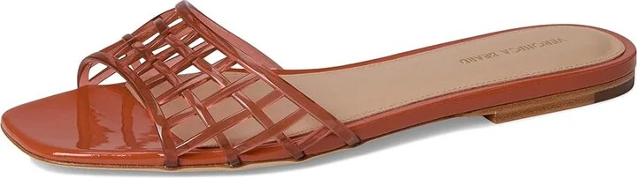 Veronica Beard Maris Jelly Women's Wedge Shoes Persimmon Red Jelly : 6.5 M, Leather - Image 5