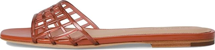 Veronica Beard Maris Jelly Women's Wedge Shoes Persimmon Red Jelly : 6.5 M, Leather - Image 6