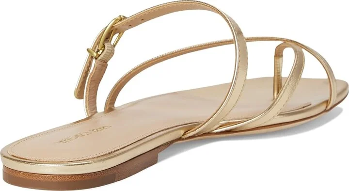 Veronica Beard Marthe Women's Wedge Shoes Pale Gold Leather : 11 M - Image 4