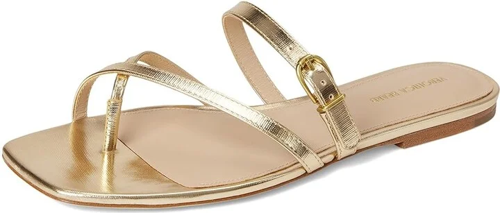 Veronica Beard Marthe Women's Wedge Shoes Pale Gold Leather : 11 M - Image 5