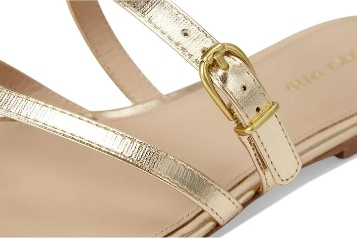Veronica Beard Marthe Women's Wedge Shoes Pale Gold Leather : 11 M - Image 7