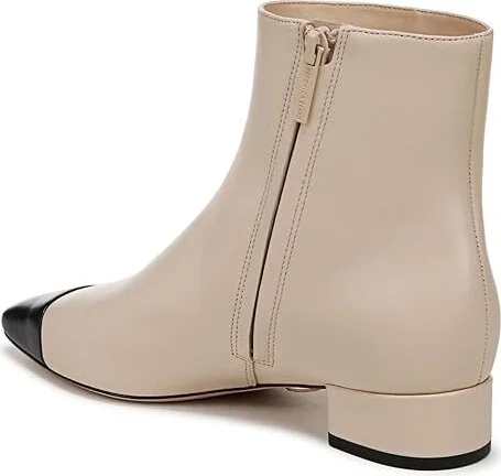 Veronica Beard Modern Women's Boots Ecru/Black : 5 M, Leather - Image 4