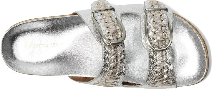 Veronica Beard Paige Women's Wedge Shoes Silver Leather : 6 M - Image 2