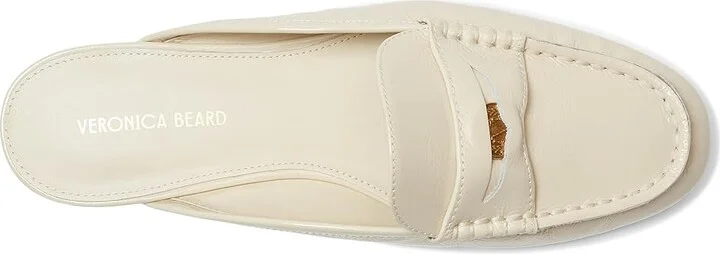 Veronica Beard Penny Mule Women's Shoes Ivory White Leather : 11 M - Image 2