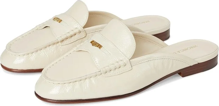 Veronica Beard Penny Mule Women's Shoes Ivory White Leather : 11 M