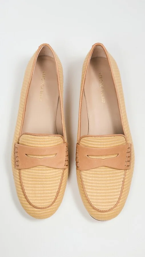 Veronica Beard Penny Raffia Loafers - Image 3