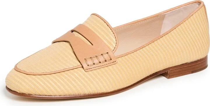 Veronica Beard Penny Raffia Loafers