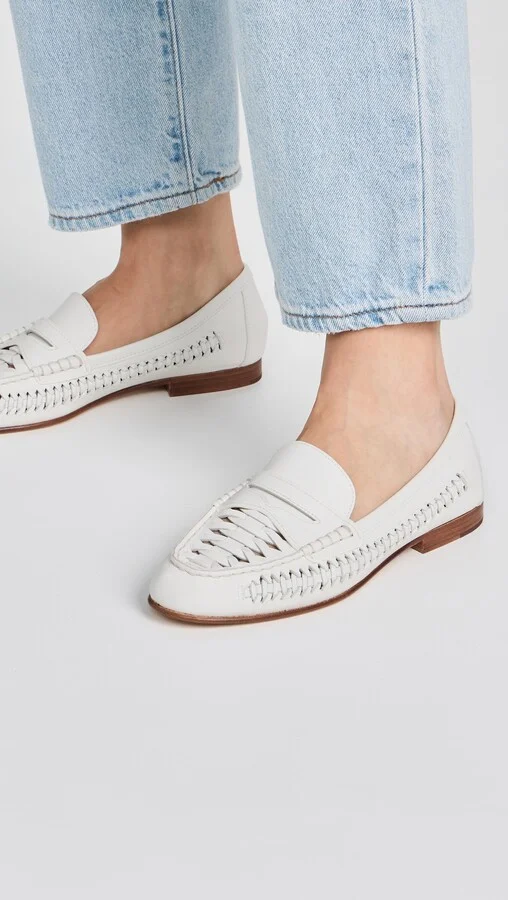 Veronica Beard Penny Woven Loafers - Image 3