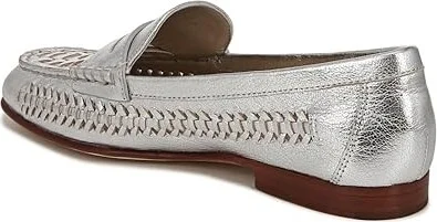Veronica Beard Penny Woven Women's Shoes Silver : 5 M, Leather - Image 4