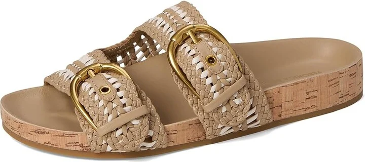 Veronica Beard Prue Woven Women's Wedge Shoes Beige/White Woven Leather : 8.5 M - Image 5