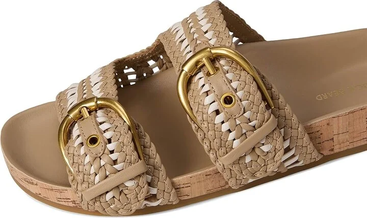 Veronica Beard Prue Woven Women's Wedge Shoes Beige/White Woven Leather : 8.5 M - Image 7