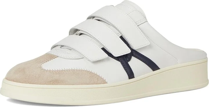 Veronica Beard Reagan Mule Women's Shoes Lily White/Eclipse Navy Suede : 9 M, Leather - Image 5