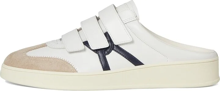 Veronica Beard Reagan Mule Women's Shoes Lily White/Eclipse Navy Suede : 9 M, Leather - Image 6