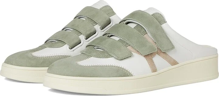 Veronica Beard Reagan Mule Women's Shoes Lily White/Sage Green Suede : 10 M, Leather