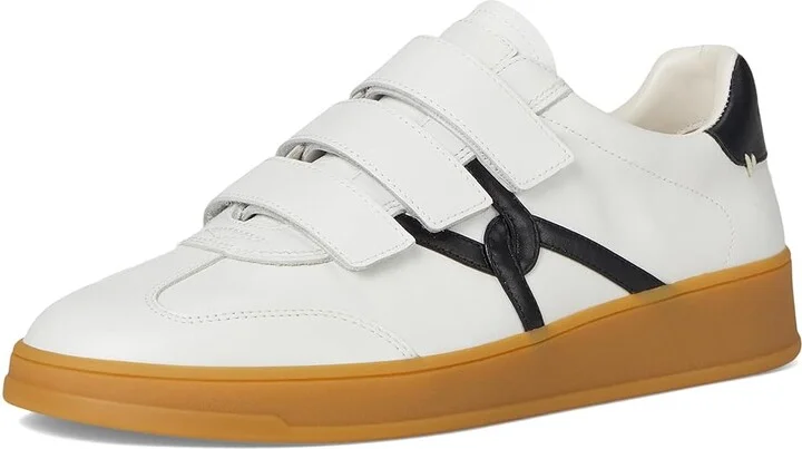 Veronica Beard Reagan Sneakers Women's Shoes Lily White/Black Leather : 11 M - Image 5