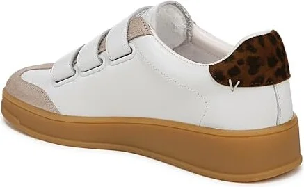Veronica Beard Reagan Sneakers Women's Shoes Lily White/Leopard Print Suede : 7.5 M, Leather - Image 4