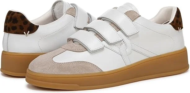 Veronica Beard Reagan Sneakers Women's Shoes Lily White/Leopard Print Suede : 7.5 M, Leather
