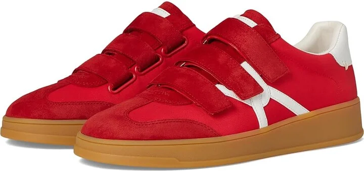 Veronica Beard Reagan Sneakers Women's Shoes Poppy Red Suede : 6 M, Leather