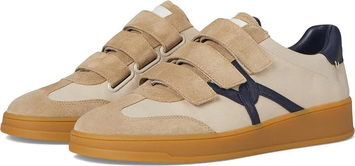 Veronica Beard Reagan Sneakers Women's Shoes Sand Beige/Navy Leather : 10 M