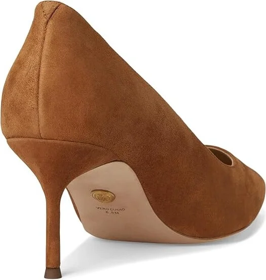 Veronica Beard Rita High Women's Heels Hazelwood Brown Suede : 9 M, Leather/Rubber - Image 4