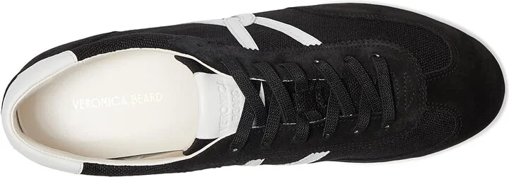 Veronica Beard Riviera Lace-up Shoes Women's Shoes Black/Coconut : 11 M, Suede - Image 2