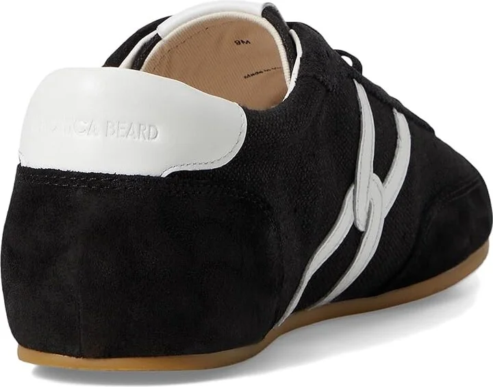 Veronica Beard Riviera Lace-up Shoes Women's Shoes Black/Coconut : 11 M, Suede - Image 4