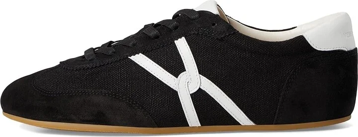 Veronica Beard Riviera Lace-up Shoes Women's Shoes Black/Coconut : 11 M, Suede - Image 6