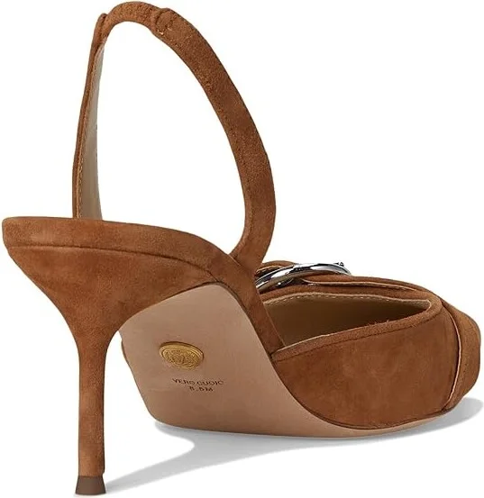 Veronica Beard Roxy Women's Wedge Shoes Hazelwood Brown Suede : 7.5 M, Leather/Rubber/Suede - Image 4