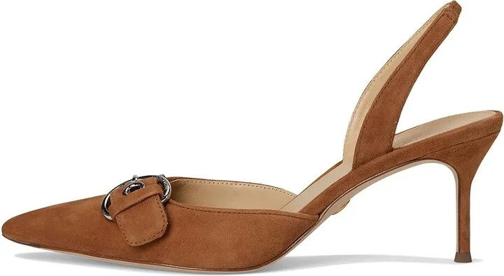 Veronica Beard Roxy Women's Wedge Shoes Hazelwood Brown Suede : 7.5 M, Leather/Rubber/Suede - Image 6