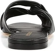 Veronica Beard Seraphina Flat Slides Women's Sandals Black Leather : 6 M - Image 4