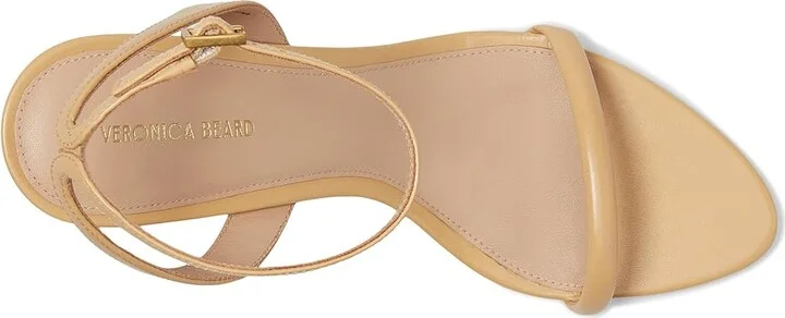 Veronica Beard Sylvie 75 Women's Wedge Shoes Wheat Beige Leather : 8 M, Suede - Image 2