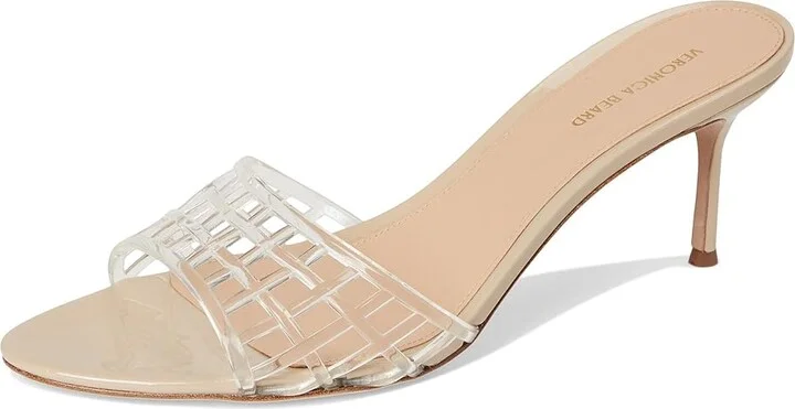 Veronica Beard Tia Jelly Women's Wedge Shoes Clear/Sand Beige Jelly : 5 M, Synthetic - Image 5
