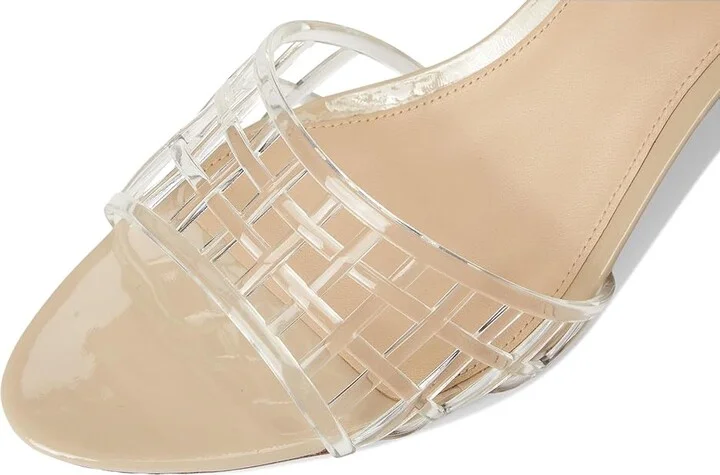 Veronica Beard Tia Jelly Women's Wedge Shoes Clear/Sand Beige Jelly : 5 M, Synthetic - Image 7