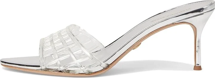 Veronica Beard Tia Jelly Women's Wedge Shoes Clear/Silver Jelly : 9 M, Synthetic - Image 6