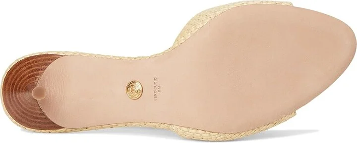Veronica Beard Tia Women's Wedge Shoes Beige Faux Raffia : 10 M, Leather - Image 3