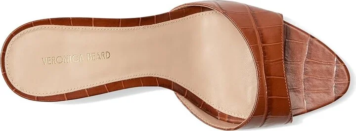 Veronica Beard Tia Women's Wedge Shoes Brown Croc Print Leather : 10 M - Image 2